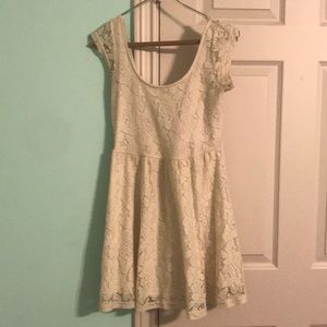 Scoop back Cotton On Cream Lace Mini Dress